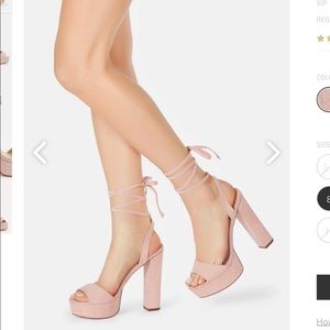 Never worn Just Fab Blush High Heels